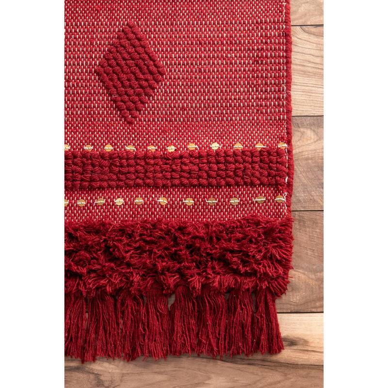 Chandy Textured Wool Area Rug