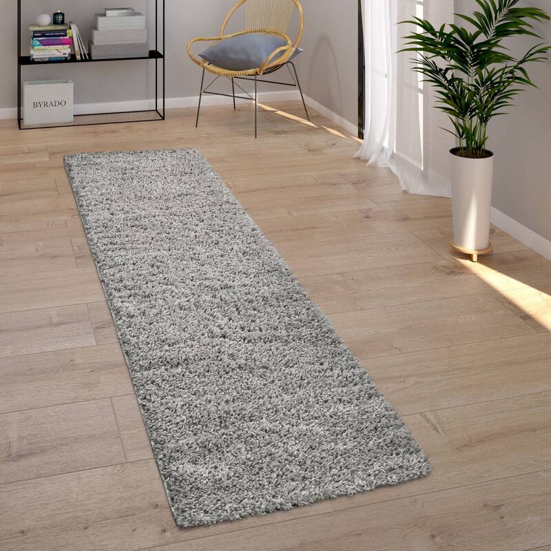 Plain Shag Rug For Living Room or Bedroom in pastell colors