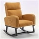 preview thumbnail 9 of 171, HOMYKA 28" Wide Rocking Chair for Nursery with Solid Wood Leg