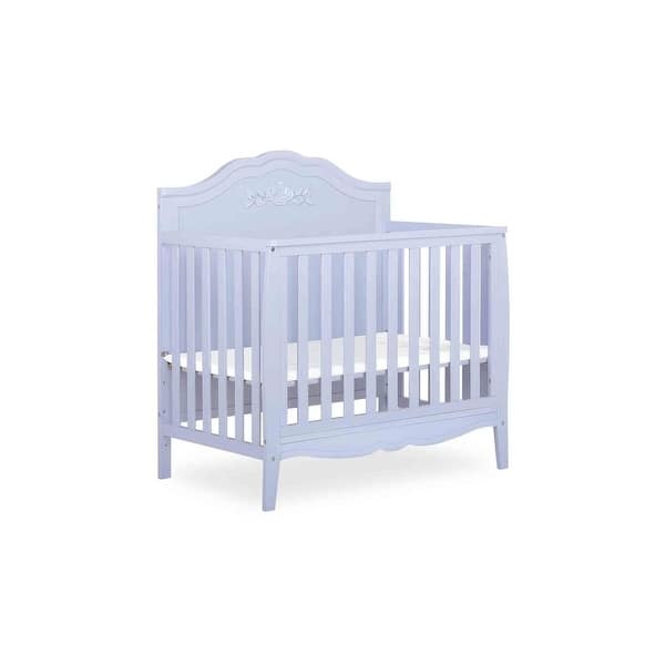slide 2 of 7, Sweetpea Baby Rose 4-in-1 Convertible Mini Crib Lavender Ice