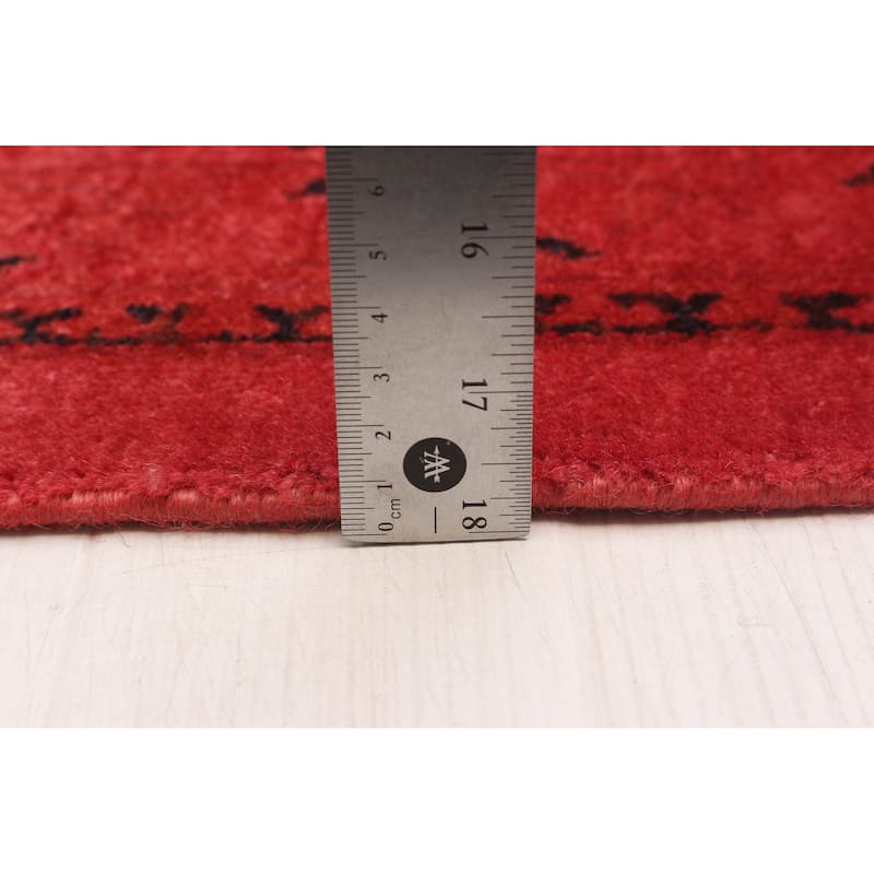 ECARPETGALLERY Hand-knotted Vibrance Dark Coral Wool Rug - 9'0 x 11'9