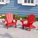 preview thumbnail 32 of 73, Laguna Kids Outdoor Poly Adirondack Chair with Cup Holder (Set of 2)