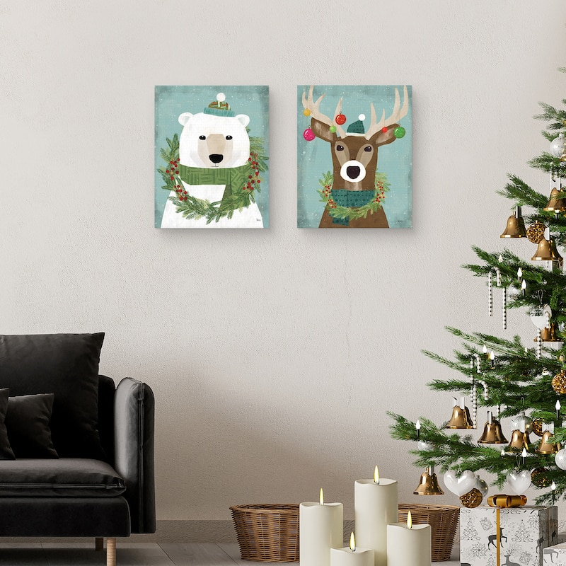 Holiday LIkeness II & III by Veronique Charron Canvas Art Prints