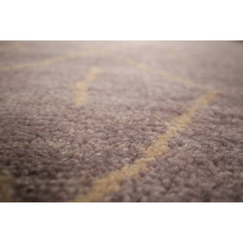 Trellis Moroccan Oriental Area Rug Handmade Wool Carpet - 5'2" x 7'11"