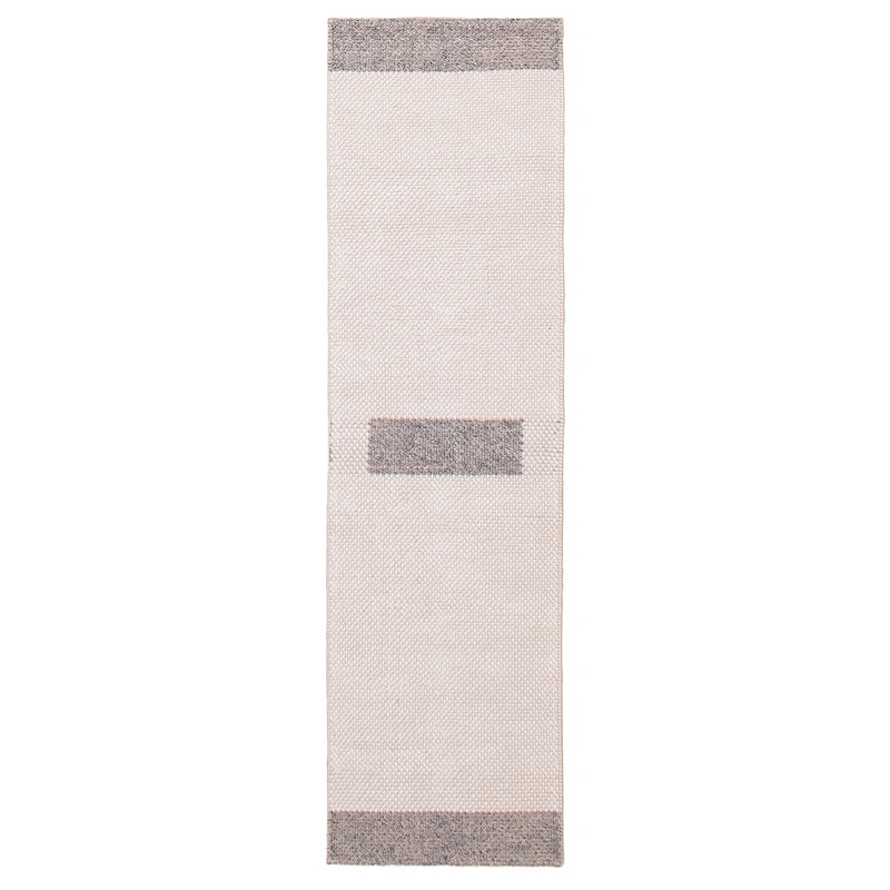 ECARPETGALLERY Braid weave Sienna Cream Wool Rug - 2'2 x 8'0 - Cream - 2'2 x 8'0