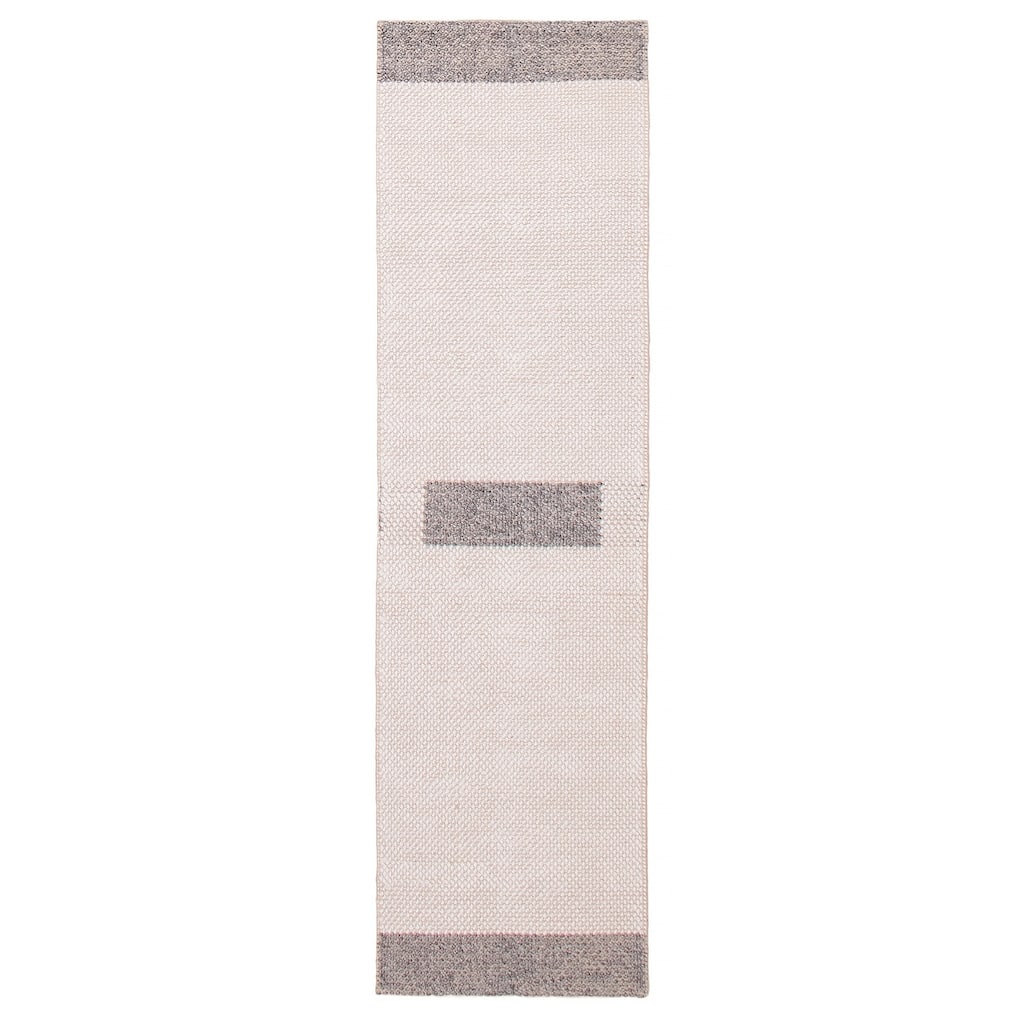 ECARPETGALLERY Braid weave Sienna Cream Wool Rug - 2'2 x 8'0