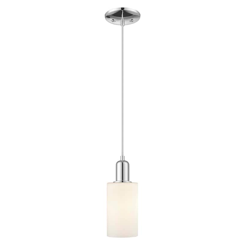 Innovations Lighting Endless Possibilities Arcadia - Clymer - 1 Light 4" Cord Hung Mini Pendant - Polished Chrome/Matte White