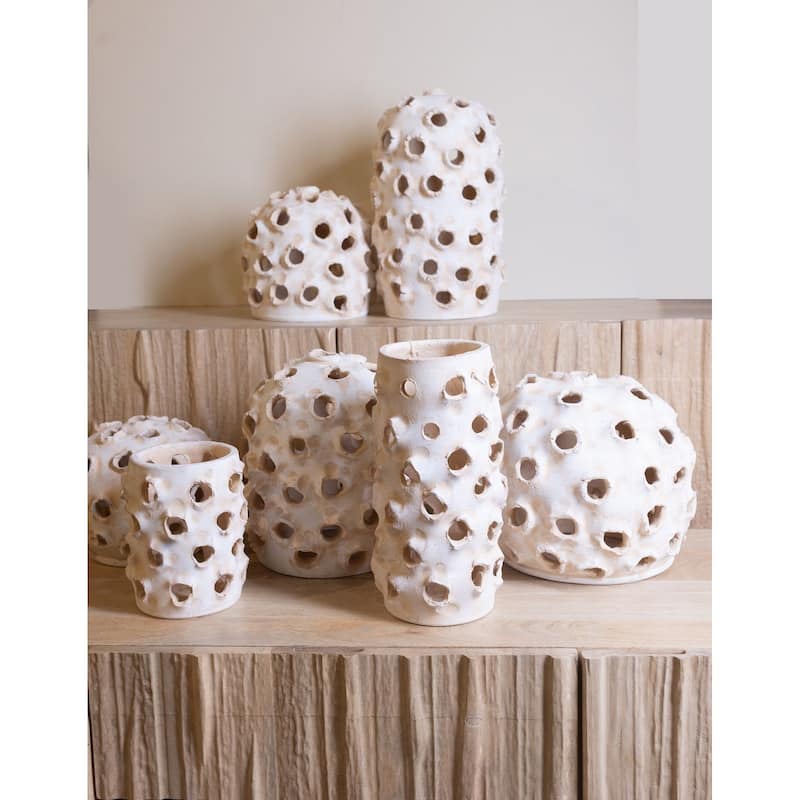 Large Dome Tabletop Accent Decoration - 15.5" - Cream