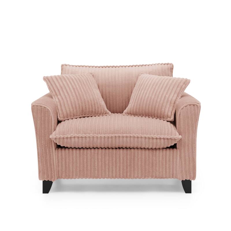 Lazy sofa chair, comfortable single-person sofa chair, with a backrest and soft seat cushion, having armrests on both sides