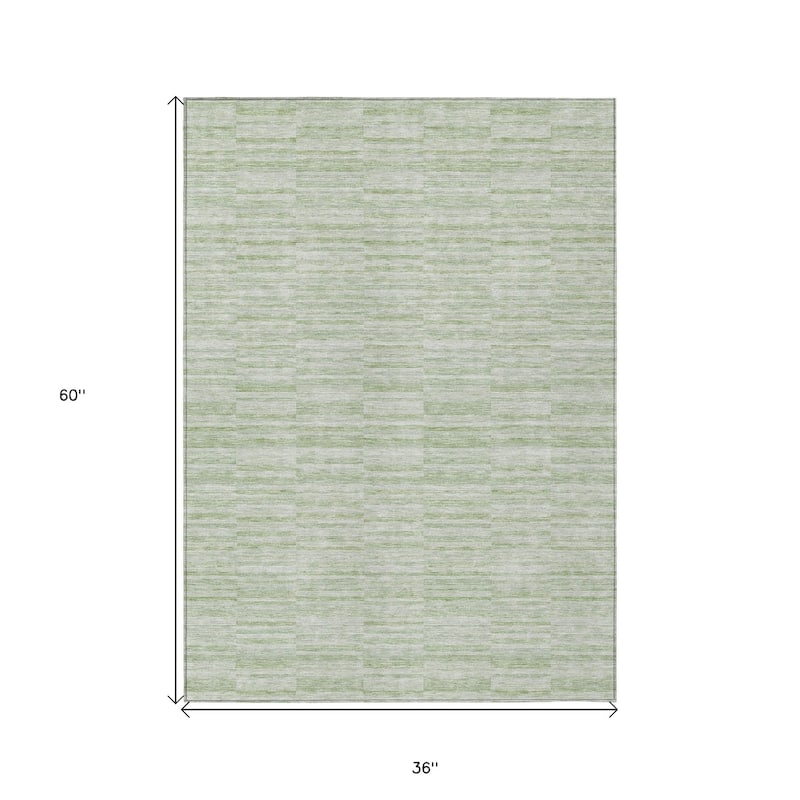 HomeRoots Striped Transitional Rectangle Outdoor Rug