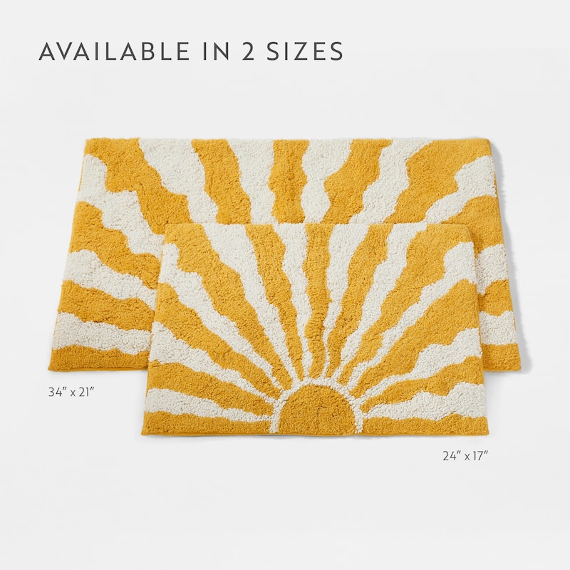 Becky Cameron 100% Cotton Modern Patterned Bath Mat