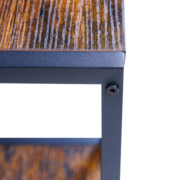 Modern Minimalist Computer Desk with Storage Shelves - Bed Bath ...