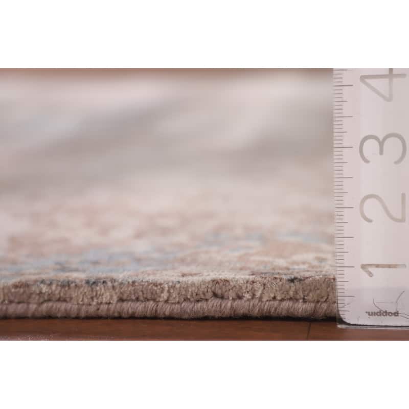 Abstract Modern Area Rug Hand-Knotted Wool Carpet - 5'3" x 6'10"