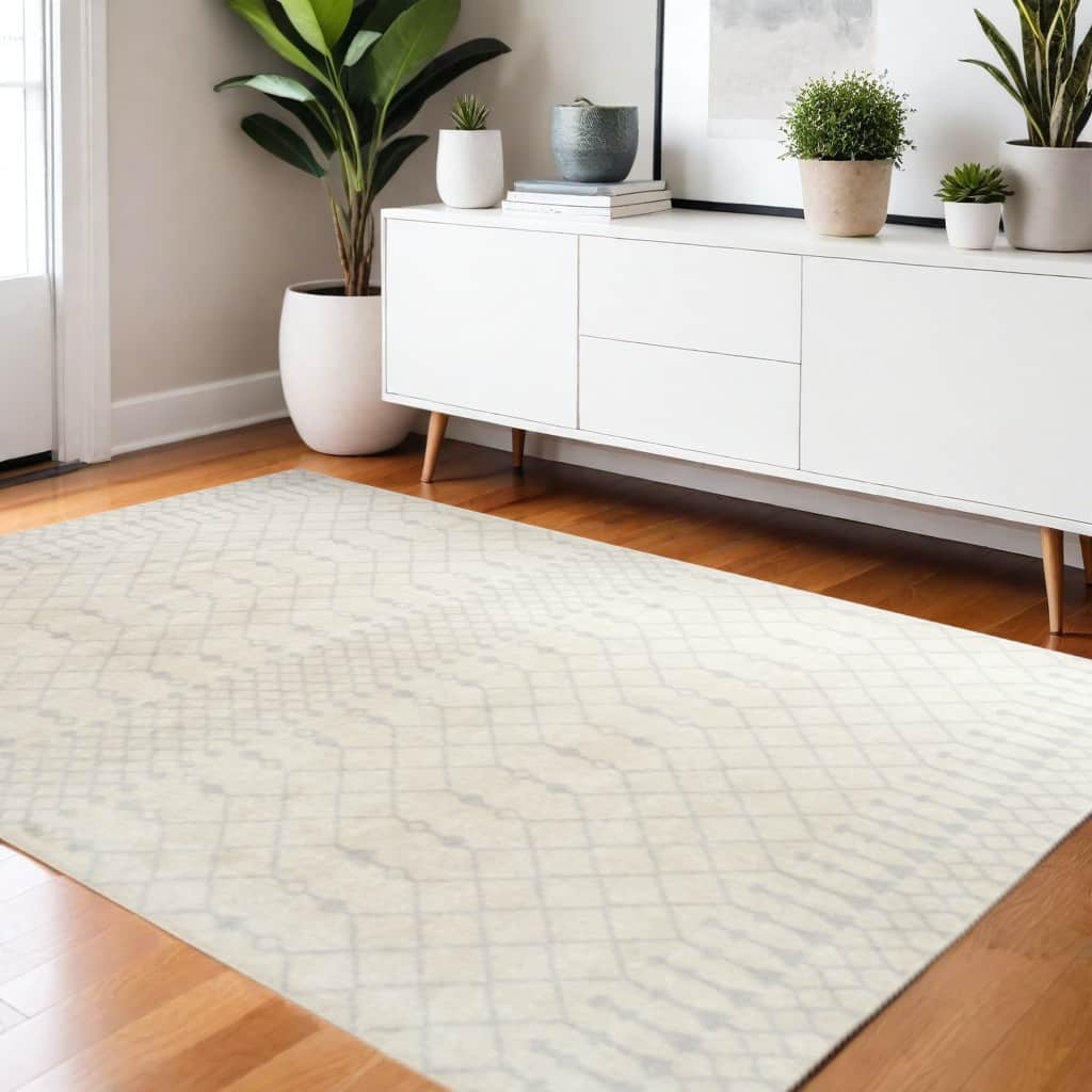 HomeRoots Moroccan Bohemian Rectangle Area Rug - 72.00 in. x 48.00 in. x 0.25 in.