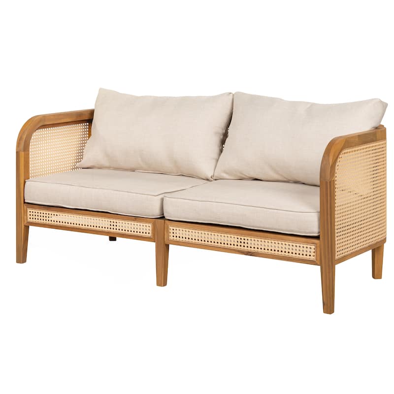 Outdoor Patio Cushioned Sofa