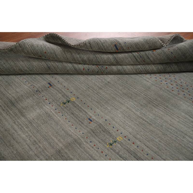 Tribal Gabbeh Oriental Area Rug Hand-Knotted Wool Carpet - 6'6"x 9'9"