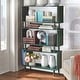 preview thumbnail 14 of 27, Simple Living Margo Mid-Century Modern 3-tier Bookshelf - 59.5"h x 36"w x 11.8"d Green