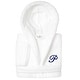 preview thumbnail 62 of 100, Sweet Kids 100% Polyester SUPER PLUSH Double Brushed Hooded Bathrobe with Navy Script Monogram P - Large