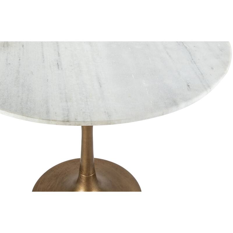 Fullerton Dining Table White & Gold