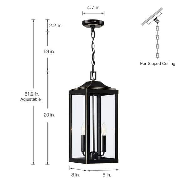 Bronze and Copper Accents Transitional Clear Glass Lantern Pendant Light Bronze and Copper Accents Transitional Clear Glass Lantern Pendant Light