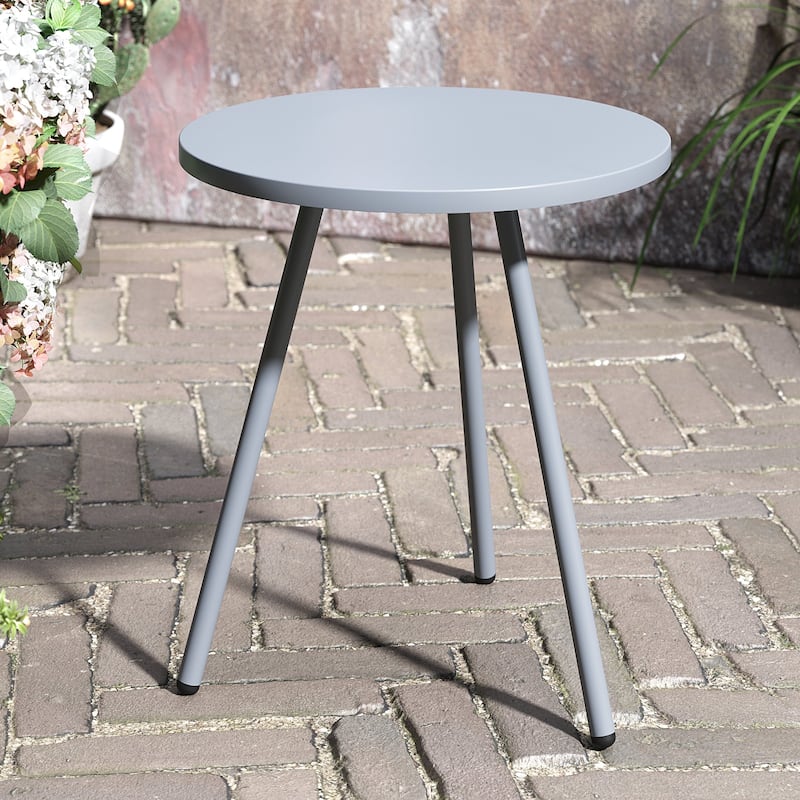 Crestlive Products Outdoor L-Shaped Patio Bar Table Pub Table Dining Table