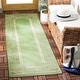 preview thumbnail 4 of 99, SAFAVIEH Courtyard Abaco Floral Border Indoor/ Outdoor Area Rug 2'3" x 10' Runner - Olive/Natural