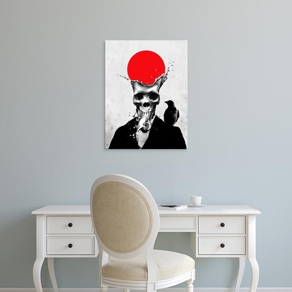 Easy Art Prints Ali Gulec's 'Splash Skull' Premium Canvas Art