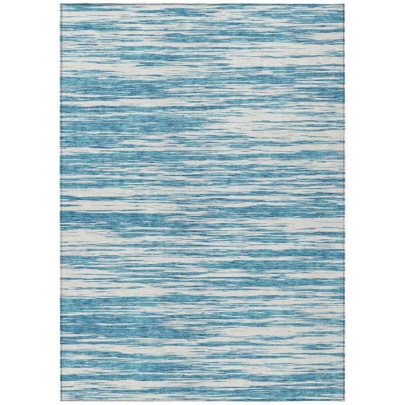 HomeRoots Abstract Modern Rectangle Outdoor Rug