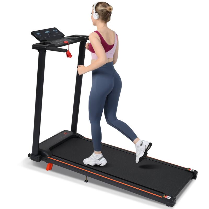 Portable Treadmills for Home with Handle, with 265 Lbs Capacity, 3.0HP Treadmill with 4 Adjustable Support Feet