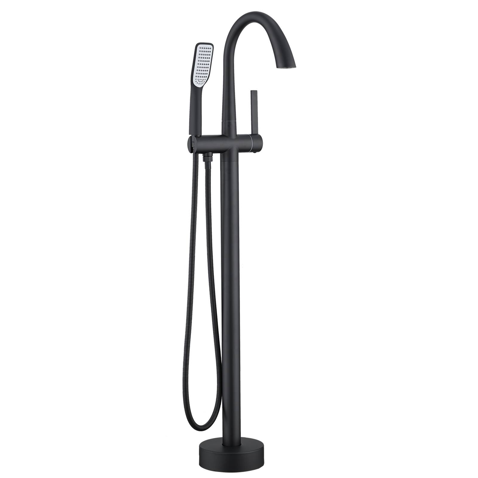 Bathlet Tub Filler Faucet Free Standing Bathtub Mixer Tap with Hand