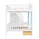 preview thumbnail 13 of 50, Full-Over-Full Bunk Bed with Changeable Table