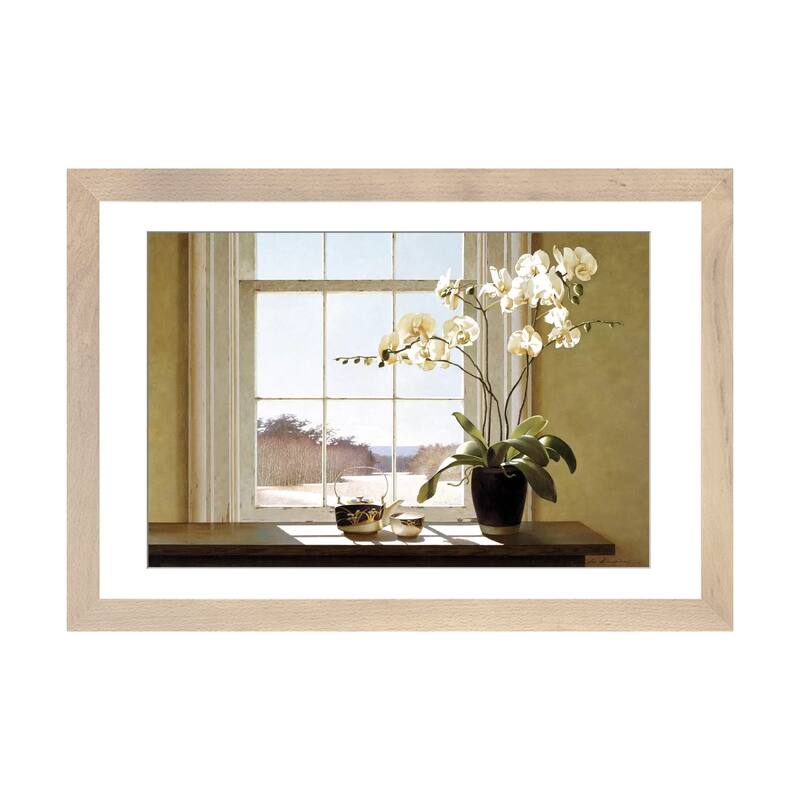 iCanvas "Orchids In The Window II" by Zhen-Huan Lu - Natural - 16x24x1