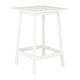 preview thumbnail 9 of 11, CorLiving Miramar Natural Hardwood Outdoor Pub Table White