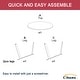 preview thumbnail 12 of 33, Clihome Weather Resistant Round Steel Patio Large Coffee Table