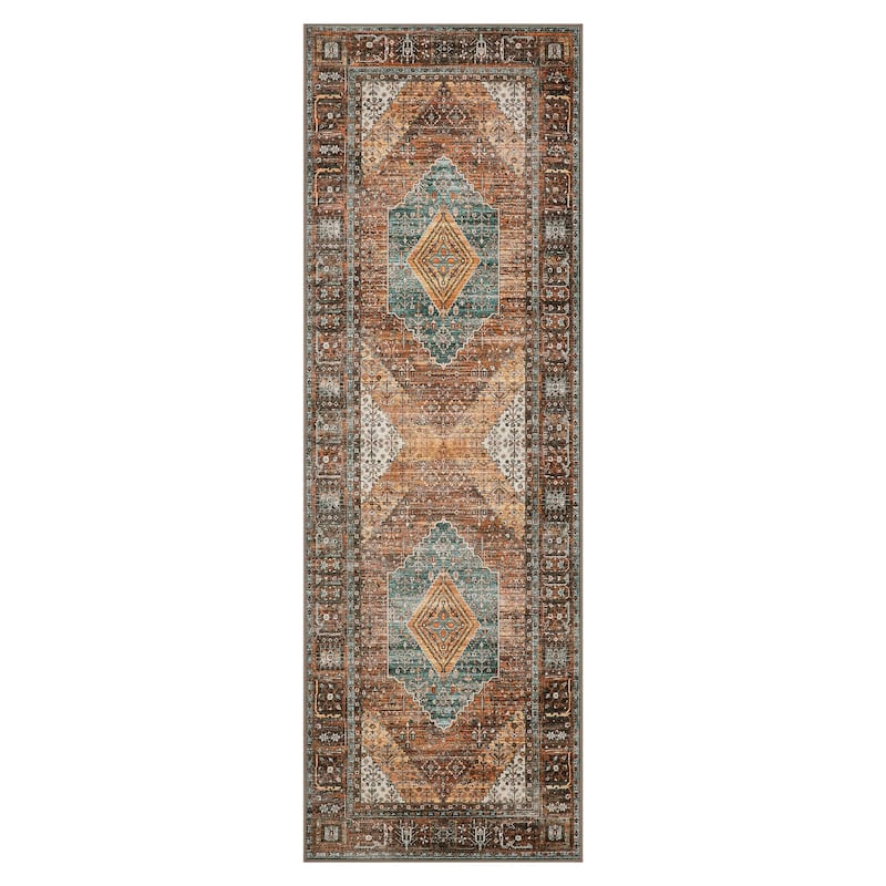 Mcow Low Pile Machine Washable Non-Slip Area Rug