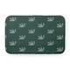 Feather Pattern Pet Feeding Mat for Dogs and Cats - Green - 24" x 17"