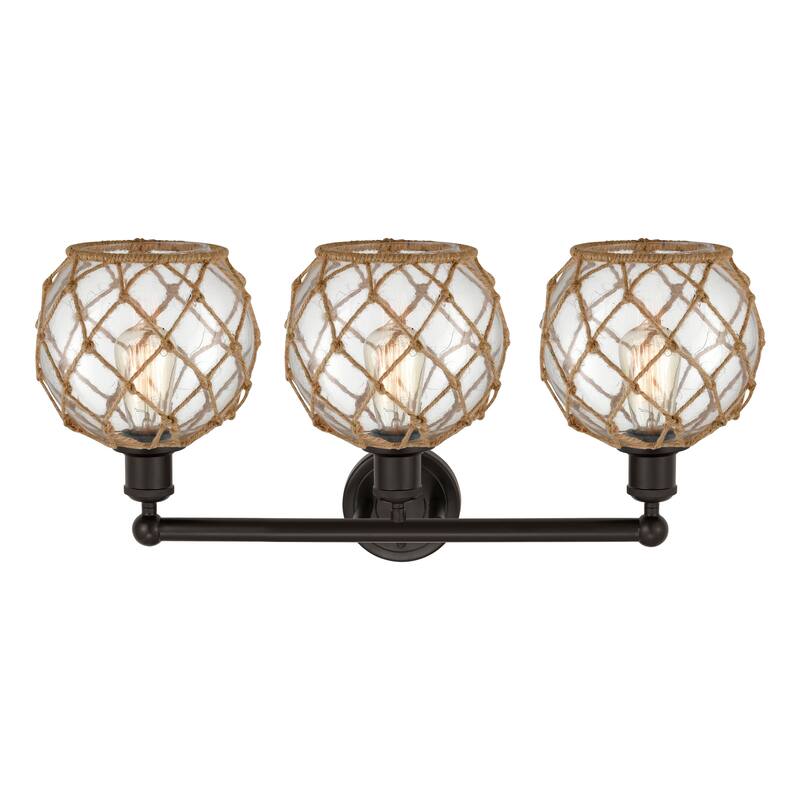 Innovations Lighting Endless Possibilities Edison - Farmhouse Rope - 3 Light 26" Bath Vanity Light
