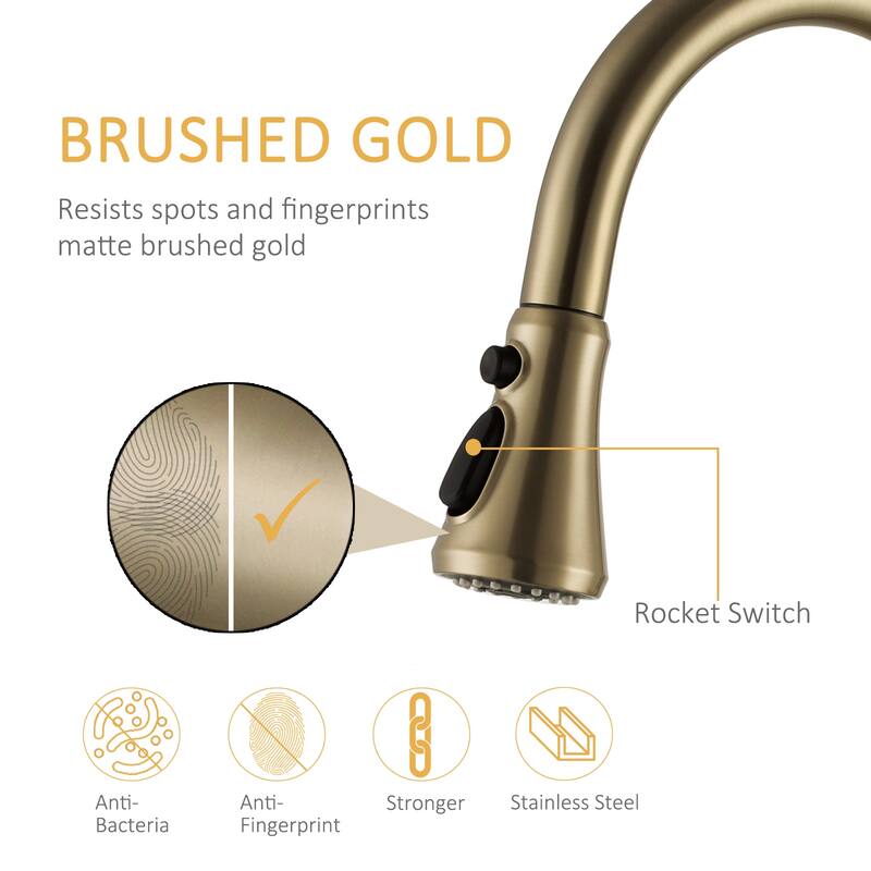 Touch Kitchen Faucet With Pull Down Sprayer Touch On Single Handle Pull Down Kitchen Sink Faucets One Hole Smart Taps