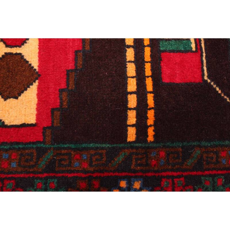 ECARPETGALLERY Hand-knotted Teimani Red Wool Rug - 2'10 x 4'6