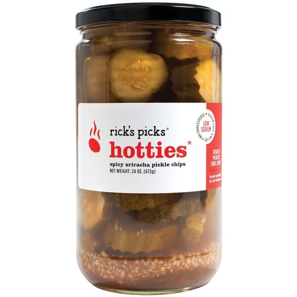 Rick's Picks Hotties Pickles - Case of 6 - 24 oz.