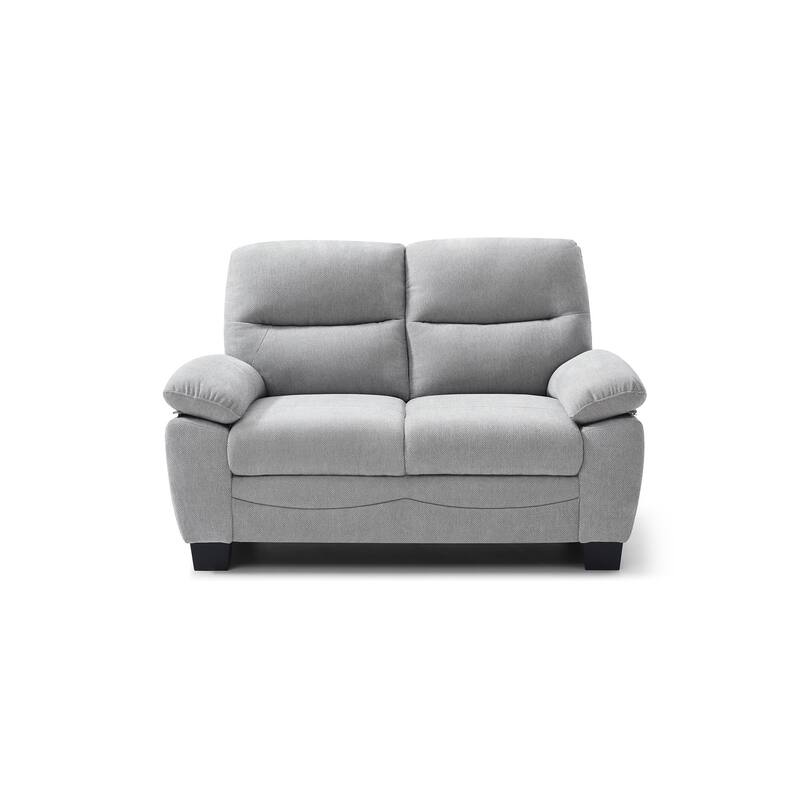 Summerton 59 in. Pillow Top Arm Polyester Straight Sofa - Gray