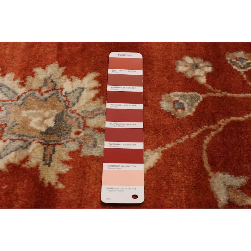 ECARPETGALLERY Hand-knotted Jamshidpour Dark Copper Wool Rug - 7' 10" x 10'