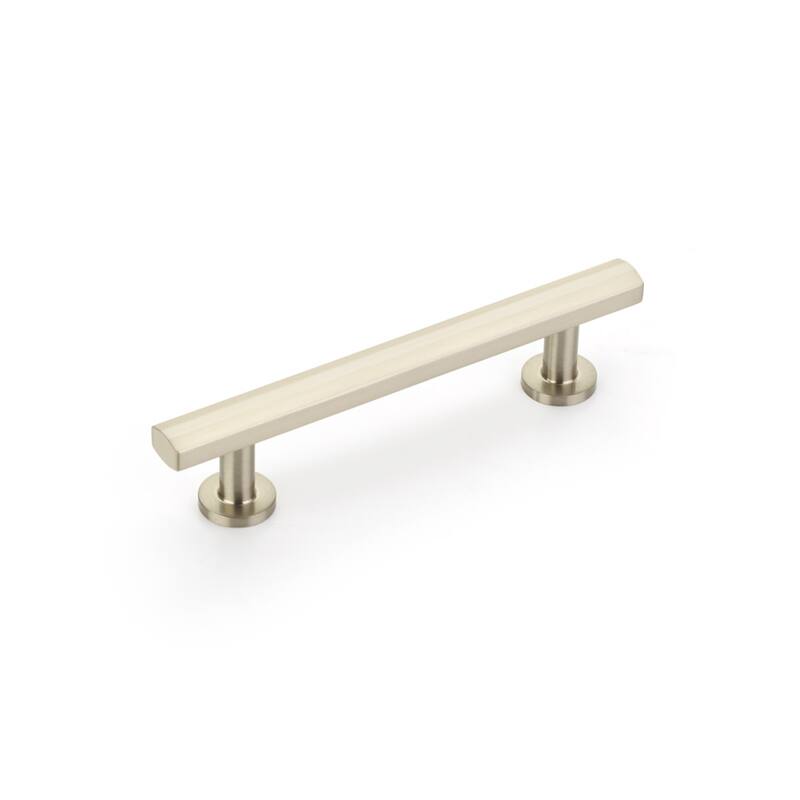 Schaub and Company Heathrow 4" Center to Center Contemporary Solid - Brushed Nickel