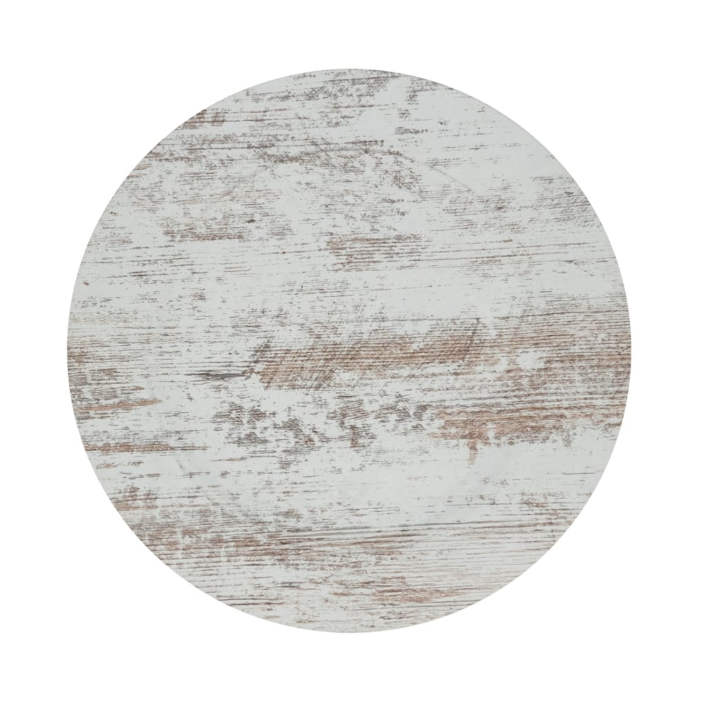 Distressed Faux Wood Charger Plate (Set of 4)