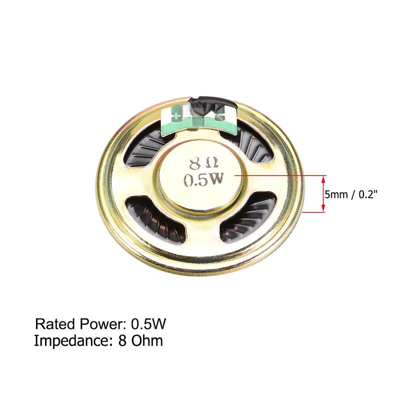 0.5W 8 Ohm Micro Internal Speaker Magnet Loudspeaker 40mm Dia 6pcs - 28mmx40mm 2w 8 ohm