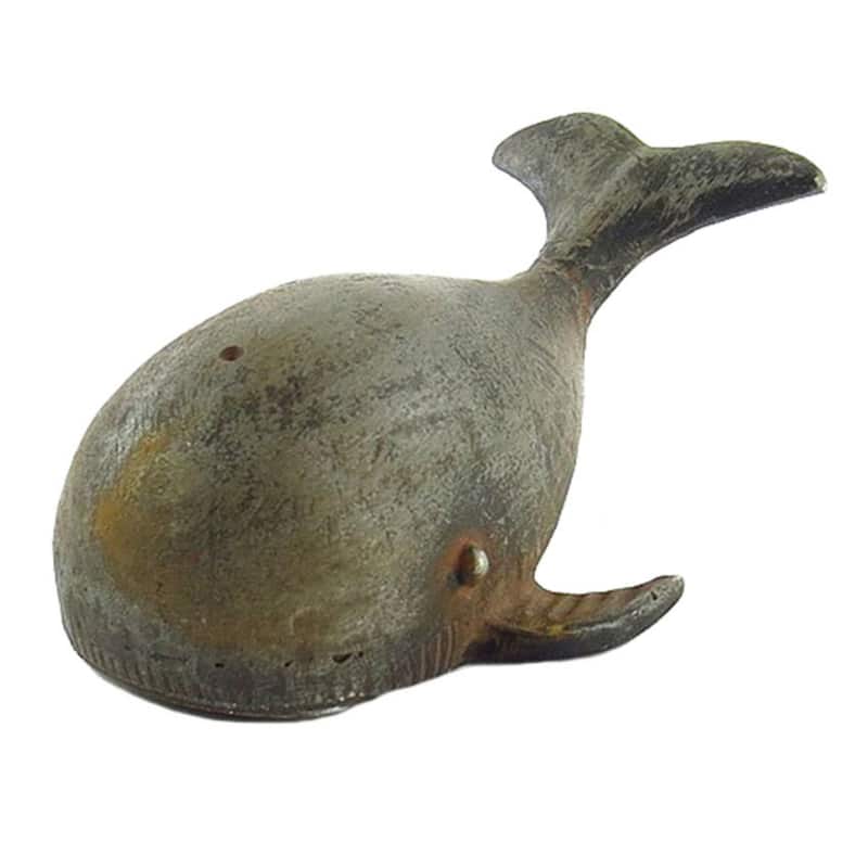 Sleek Grey-Black Pewter Whale Bottle Opener - 4.5” W x 2.75”D x 1.5”H