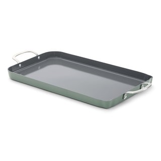 Calphalon Ceramic Nonstick Double Stovetop Griddle, Silver Ash