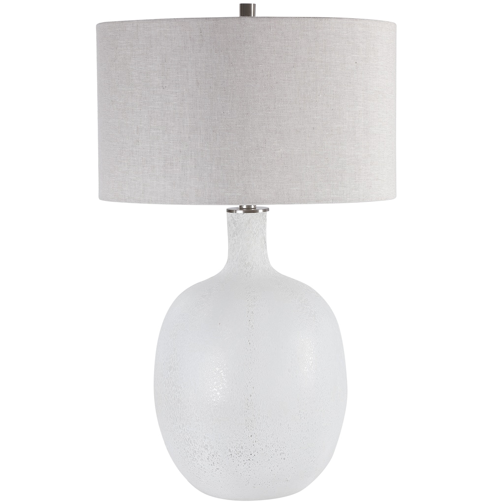 Uttermost Whiteout Mottled Glass Table Lamp