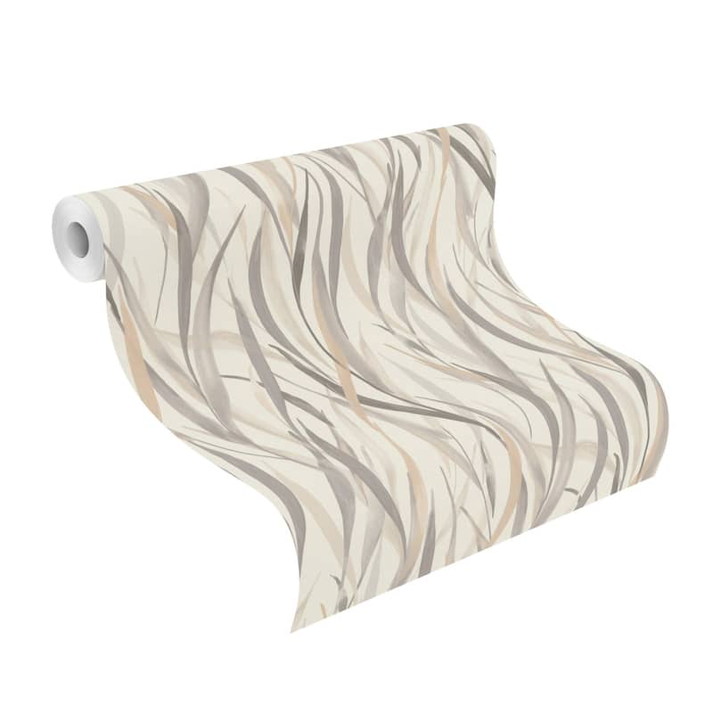 Rasch Sway Neutral Botanical Wallpaper