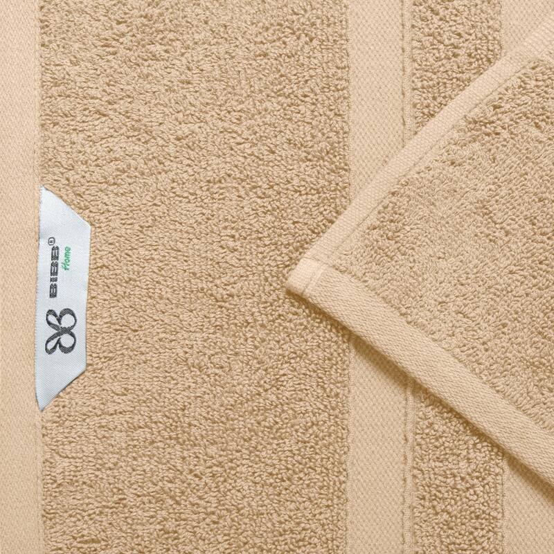 Bibb Home 18 Piece Zero Twist Egyptian Cotton Towel Set - N/A